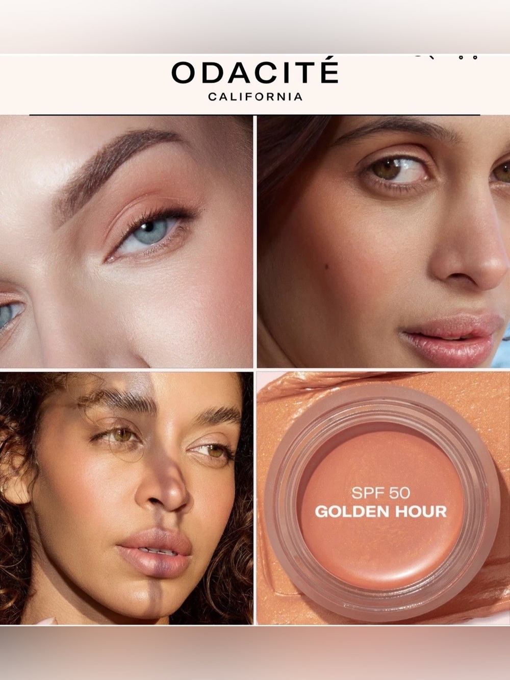Odacité Golden Hour SPF 50 Color Balm -